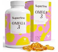 Omega 3 Embarazo Lactancia Prenatal DHA EPA 120 Cápsulas Blandas Superline | Aceite de Pescado Alta Concentración Sin Sabor Fácil Tragar 650 mg por Perla Suministro 4 Meses para Mamá y Posparto