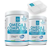 Omega 3 IFOS Certificado Con Vitamina D3 2000 UI PiùLife, 480 Omega 3 Capsulas Blandas, Aceite De Pescado 2000mg Epa Y 1000mg Dha Por Dosis, Fish Oil Triglicéridos, Corazón, Vista, Huesos Y Cerebro