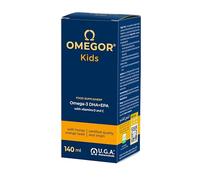 Omega 3 Niños OMEGOR Kids Liquido 3+ Años (140ml) - Omega3 Algas Marinas - Sabor Miel y Naranja - Vitaminas C y D para el Cansancio Mental y Concentratión para Niños