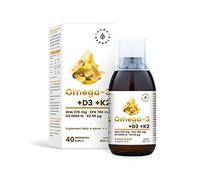 Omega-3 omega 3 370 DHA + D3 D-3 2000IU + K2 K-2MK7 90µg 200ml AURA HERBALS