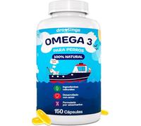 Omega 3 Perros y Gatos 1000mg - 150 Cápsulas de Aceite de Pescado (180mg EPA + 120mg DHA) - para Piel Huesos y Sistema inmunitario