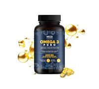 Omega 3 Puro 2000mg por Dosis Diaria en Cápsulas - 120 Perlas de Omega 3 con Ácidos Grasos de Alta Potencia, 600 mg EPA y 800mg DHA - Aceite de Pescado con Vitamina D - Sabor Limón