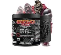 Omega 3, Suplemento de Aceite de Pescado, 90 Perlas, EPA 3000mg y DHA 360mg, con Vitamina E, para Salud Cardiovascular y Cerebral