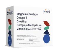 Omega 3 TG, Magnesio, Vitamina D3 y K2 4000, Creatina Monohidrato, Complejo para la Menopausia - SmartAbsorb™ | para la inmunidad, la salud ósea y la energía | 28 sobres diarios