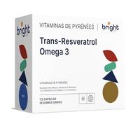 Omega 3 TG, Trans-Resveratrol - SmartAbsorb™ | para la función cerebral, el sistema nervioso y el apoyo antioxidante | 56 sobres diarios