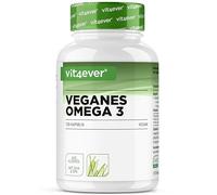 Omega 3 Vegano - 120 Cápsulas Blandas - 1500 mg Aceite de Algas (Dosis Diaria) - Materia Prima de Marca life's OMEGA - 450 mg DHA + 225 mg EPA en Forma natural de Triglicéridos - Alta Dosificación