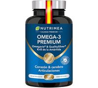 Omega 3 y krill antártico - Patente Omegavie® - Aceite de pescado salvaje - Antioxidante natural - Cognición y sistema inmunitario - Concentrado en astaxantina - Fabricación francesa - Nutrimea