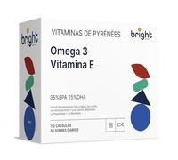 Omega 3 y Vitamina E - para 2 Meses (56 Dosis Diarias) - EPA 35, DHA 26, Vitamina E Natural - 2 Suplementos en 1 Paquete para Salud y Bienestar