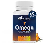 Omega 7 Aceite de Espino Amarillo - Con Omega 3, 6, 7 y 9 - Con Vitaminas E y A - Bienestar y Cuidado de la Piel - Salud de la Vista - Efecto Antioxidante - 60 Perlas