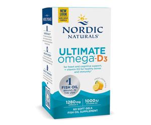 Omega-D3 Último, 1280mg Limón - 60 cápsulas blandas
