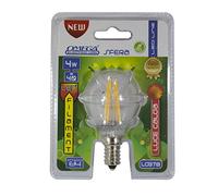 Omega Electric Line LD378 Lámpara de Filamento Bola LED, 4 W, E14, 400 LM, 3000 K