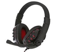 Omega FS Auricular+Micrófono Gaming USB -Rojo