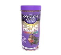 Omega One Cíclidos grandes gránulos flotantes, 6 onzas.