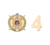 Omega Psi Phi Pin de solapa OPP Omega Man D9 Divine 9 Cross Over Initiation Esmalte Fraternidad Formal Wear Blazer Jacket (Juego de pines de número de línea - #4), Metal, Sin gemas.