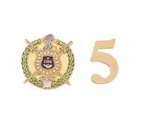 Omega Psi Phi Pin de solapa OPP Omega Man D9 Divine 9 Cross Over Initiation Esmalte Fraternidad Formal Wear Blazer Jacket (Juego de pines de número de línea - #5), Metal, Sin gemas.
