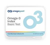 Omega Quant Omega-3 Index Kit de prueba básico - Kit de prueba original Omega-3, incluye kit de recogida