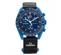 Omega x Swatch Moon Swatch Mission to Neptune Speedmaster Blue - Nuevo SO33N100, azul, moderno