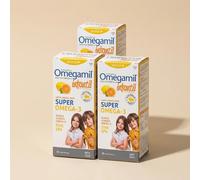 Omegamil Infantil Jarabe Naranja/Limón Pack 3 x 100 ml Farmodiética
