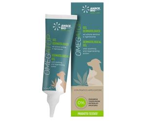 OMEGATOP Gel dermatológico para perros y gatos | Alivia el picor, regenera y protege la piel | Con aceite de cáñamo, ceramidas y ácido hialurónico | Para pieles sensibles, sequedad y dermatitis