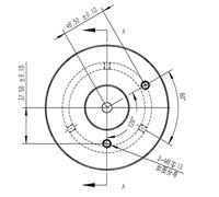 Omegon Adaptador de montaje Vixen de 45 mm para columna Pro