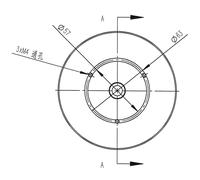 Omegon Adaptador de rosca fotográfica de 3/8'' para columna Pro