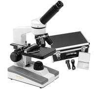 Omegon Monovision, microscopio LED para Principiantes con Ocular para PC, cámara y Accesorios