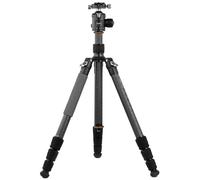 Omegon Trípode de fibra de carbono Pro de 32 mm con rótula de bola incluida