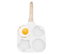 Omelette Pan-4-Cups de cocción de huevo de espejo, juego de forma de huevo de desayuno | Brown el huevo antiadherente anterior para la cocina, la sartén con formas, la máquina de sándwiches multipropó