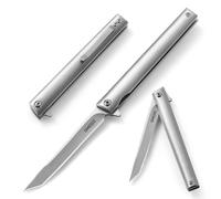 Omesio Cuchillo Cuchillo plegable para una mano Cuchillo fino de pesca Cuchillo plegable para una mano con filo cortante (C-Sliver)