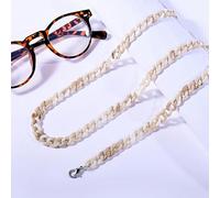 OMEVU Cadena de Gafas de Sol acrílicas de Color para Mujer, Correa para Colgar, cordón para Gafas, Cordones para Verano