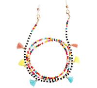 OMEVU Cordón de Cadena para Gafas, Cadena de Cuentas Colorida Bohemia, Cadena antipérdida para el Cuello, Accesorios para Gafas de Sol