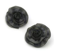 OMEVU Hebilla de zapato con diamantes de imitación para mujer, Clips artísticos de tela para zapatos, decoración versátil para zapatos de novia, tacón alto de boda, 2 uds.