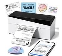 Omezizy Impresora térmica portátil Bluetooth, Impresora de Etiquetas 4x6 para Empresas y oficinas domésticas, Compatible con Shopify, Ebay, Royal Mail, Amazon, Android, iPhone, Linux y Windows