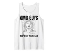 OMG Chicos eso no es lo Que Dije Religión irónica Jesús Cita Camiseta sin Mangas