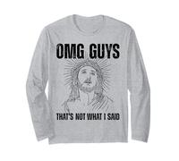 OMG Chicos eso no es lo Que Dije Religión irónica Jesús Cita Manga Larga