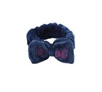 OMG - Diademas versátiles con lazo y letras para niñas y mujeres, turbantes suaves, bandas elásticas para el cabello, forro polar coral, asistente de maquillaje (10)