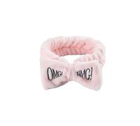 OMG - Diademas versátiles con lazo y letras para niñas y mujeres, turbantes suaves, bandas elásticas para el cabello, forro polar coral, asistente de maquillaje (13)