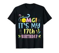 OMG Es Mi 17 Cumpleaños Feliz 17 Años A Hijo Hija Camiseta