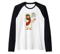 OMG Guys I Never Said That Jesus Meme Funny Chistian Humor Camiseta Manga Raglan