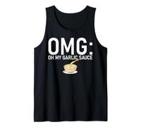 OMG Oh My Garlic Sauce para Hombres y Mujeres Camiseta sin Mangas