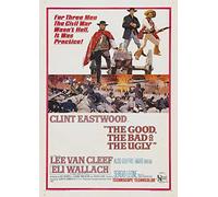 OMG Printing Póster de The Good Bad and Ugly Clint Eastwood, Papel Fotográfico Satinado, A3, 297 mm x 420 mm