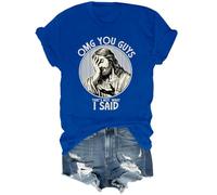 OMG You Guys That's Not What I Said Jesus Camisa, azul real, S