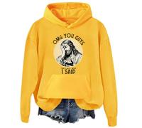 Omg You Guys That's Not What I Said Jesus - Sudadera con capucha, amarillo, S