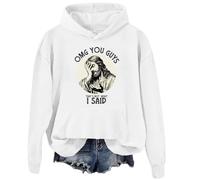 Omg You Guys That's Not What I Said Jesus - Sudadera con capucha, blanco, XXL