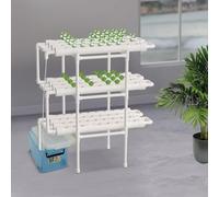 OMGGYER System hidropónico de Torre aeropónica, Kit de Cultivo hidropónico, 3 Capas de PVC, Torre hidropónica con 108 Agujeros, 12 Tubos, sistem de Cultivo hidropónico sin Tierra para Cultivo
