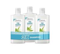 Omia, Champú de Tratamiento Fisio con Aceite de Melaleuca, Para Cabellos Finos y Frágiles, Fortificante, Reestructurante para Lavados Frecuentes, Sin Siliconas ni SLES, 3 Botes de 200 ml
