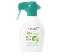Omia, Spray Solar Protector SPF50+ Rostro y Cuerpo con Aloe Vera de Salento,Protección Solar Muy Alta Para Pieles Muy Claras y Sensible al Sol, Dermatológicamente Testado, Frasco 200 ml (Paquete de 1)