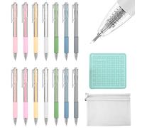 OMIGA 14 Piezas Cutter Manualidades PrecisióN Tallar Pluma Cortador con un Cojín y una Bolsa de Lápiz Scrapbooking Herramientas Cuchillo Artesanal para Cortar y Tallar