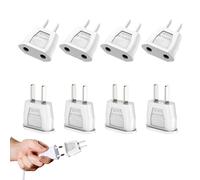 OMIGA 8 Piezas Adaptador Enchufe Europeo a Americano en Viajar Adaptador