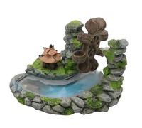 omiinitio Acuarios Paisaje Decorativo Fluyendo Rueda Rockería Figura Tanque De Pescado Decoraciones Paisajismo Accesorios Para Oficina
